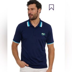 NWT attached Robert Graham short sleeve skull dice polo shirt